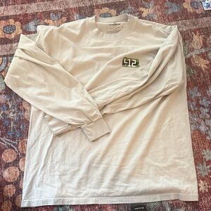 Men's Beige Long Sleeve Shirt